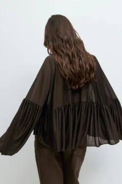 Wide sheer top