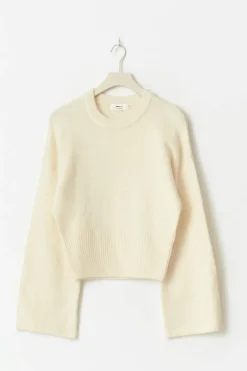 Wide sleeve knitted sweater