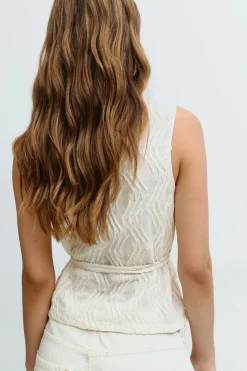 Wrap tie vest