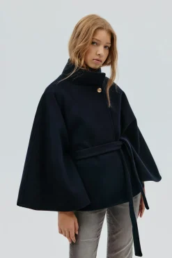 Y belted cape