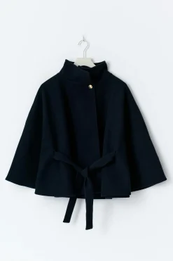 Y belted cape