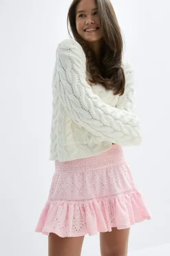 Y broderie anglais skirt