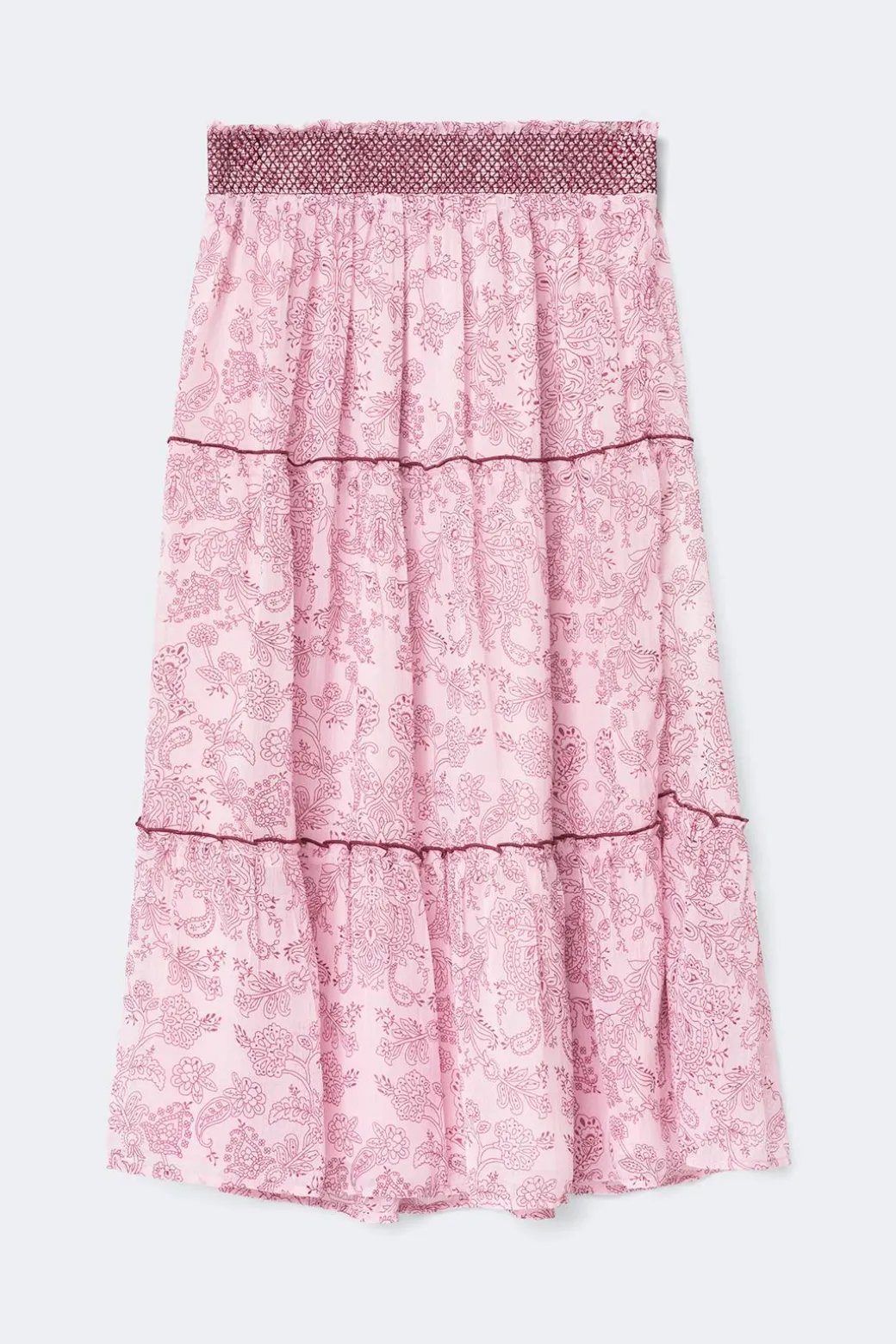Y chiffon maxi skirt