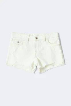 Y chunky denim shorts