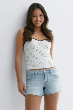 Y chunky embroidery shorts