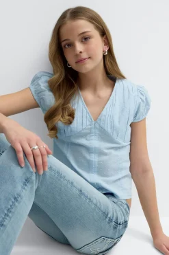 Y fitted short sleeve top