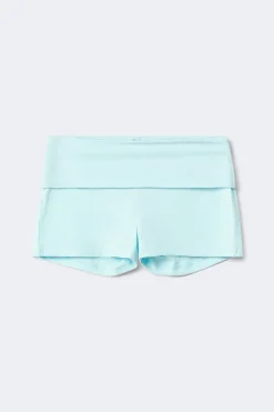 Y folded waist shorts