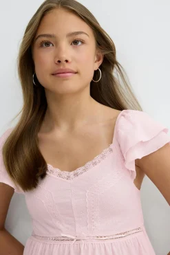 Y frill detail top