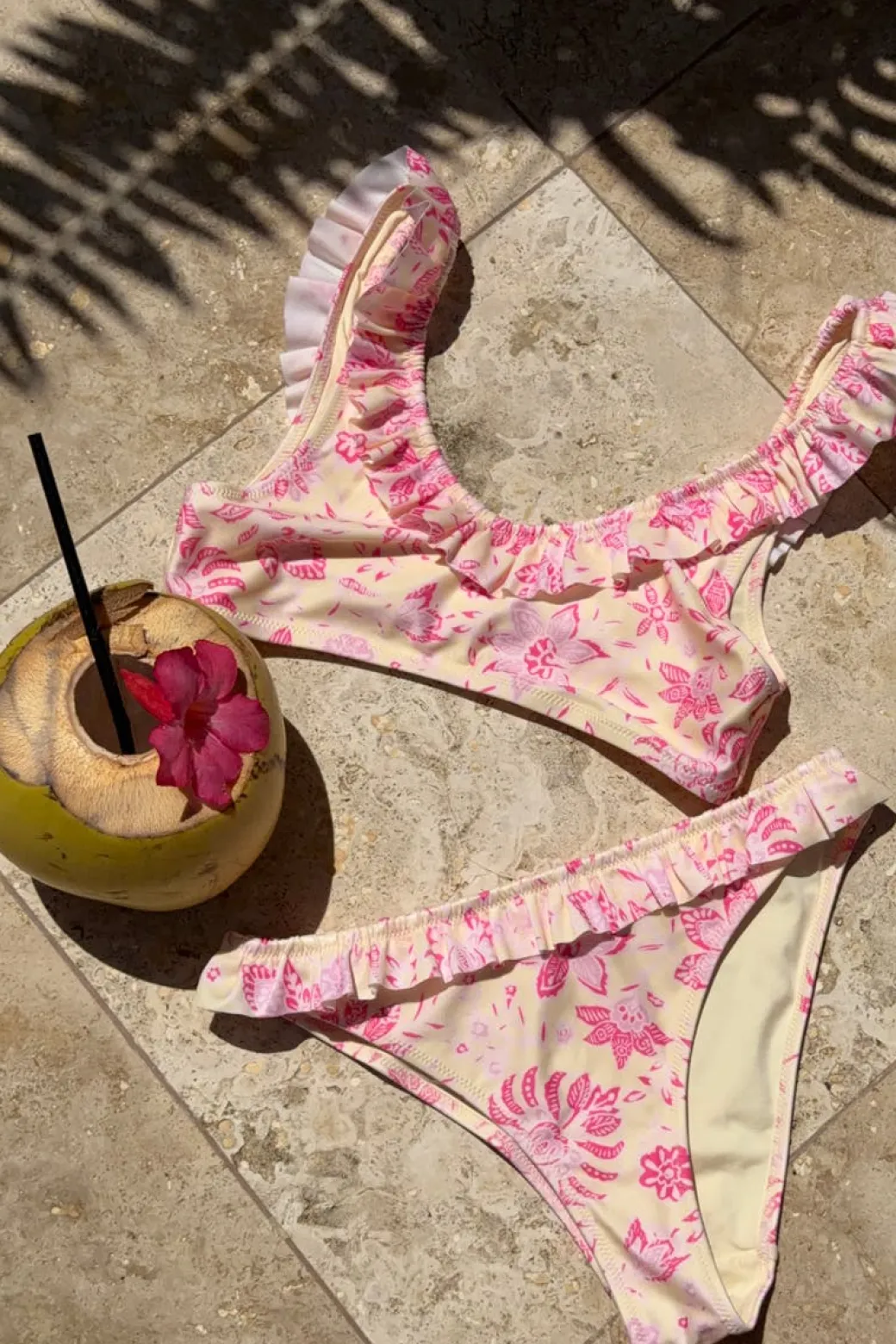 Y grace ruffle bikini set
