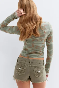 Y jeanique low denim shorts