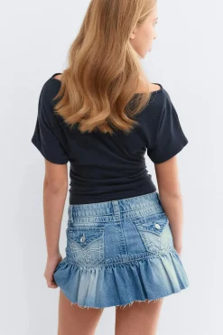 Y jeanova frill denim skirt