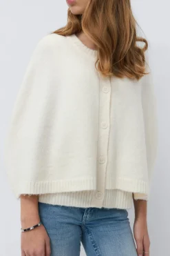 Y knitted cape cardigan