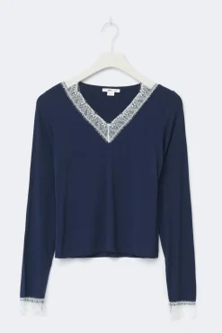 Y lace top