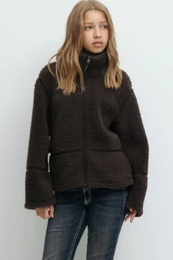 Y pile zip jacket