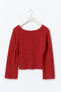 Y shaped knitted sweater