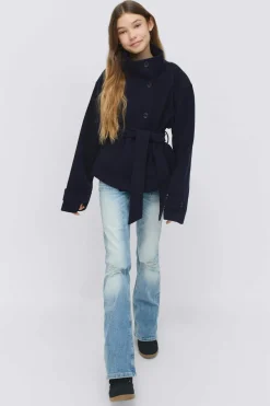 Y short felt jacket