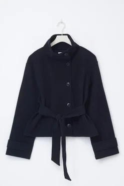Y short felt jacket
