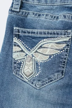 Y sparkle low flare jeans