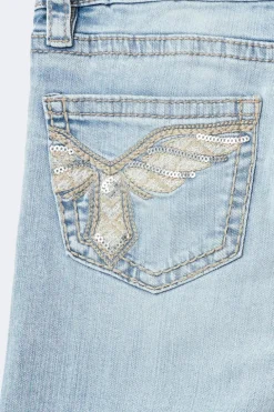 Y sparkle low flare jeans