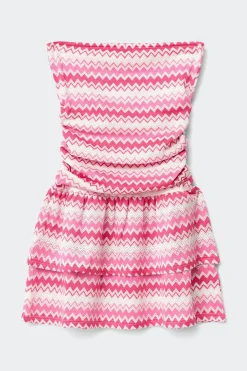Y stripe bandeau dress
