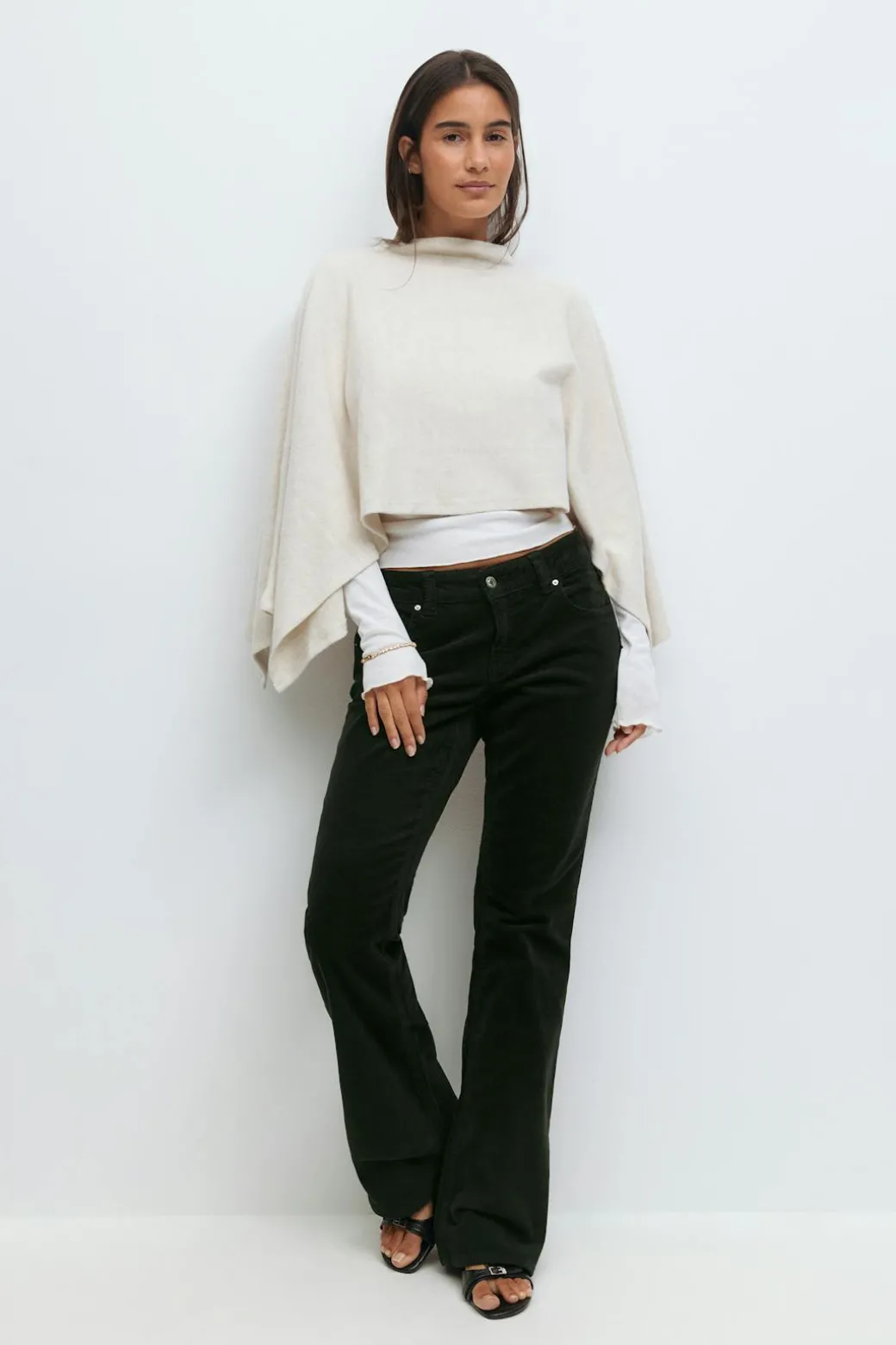 Y2k low cord bootcut jeans
